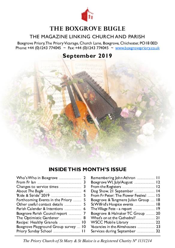 Boxgrove Bugle Sep 2019