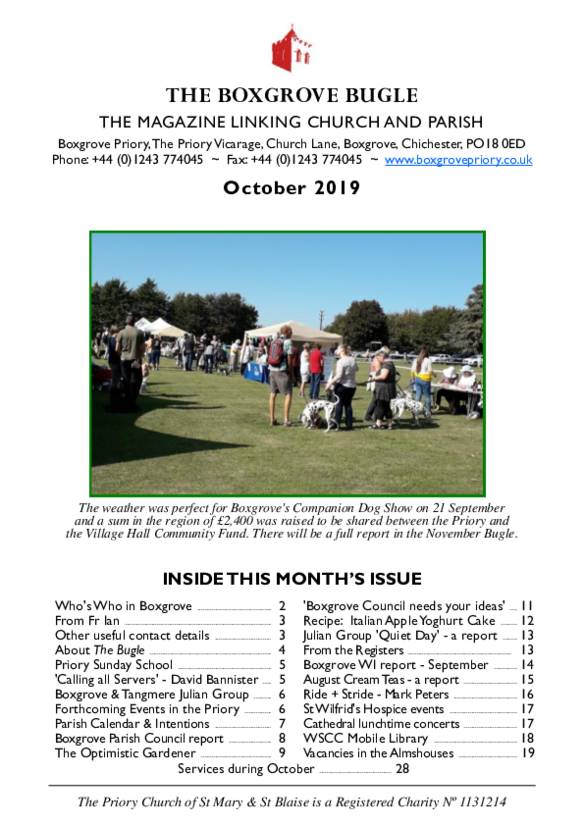 Boxgrove Bugle Oct 2019