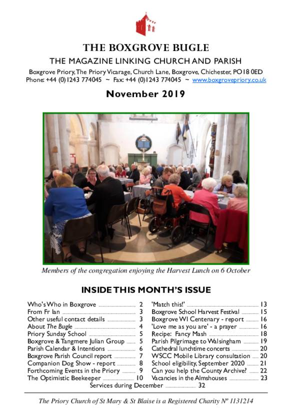 Boxgrove Bugle Nov 2019