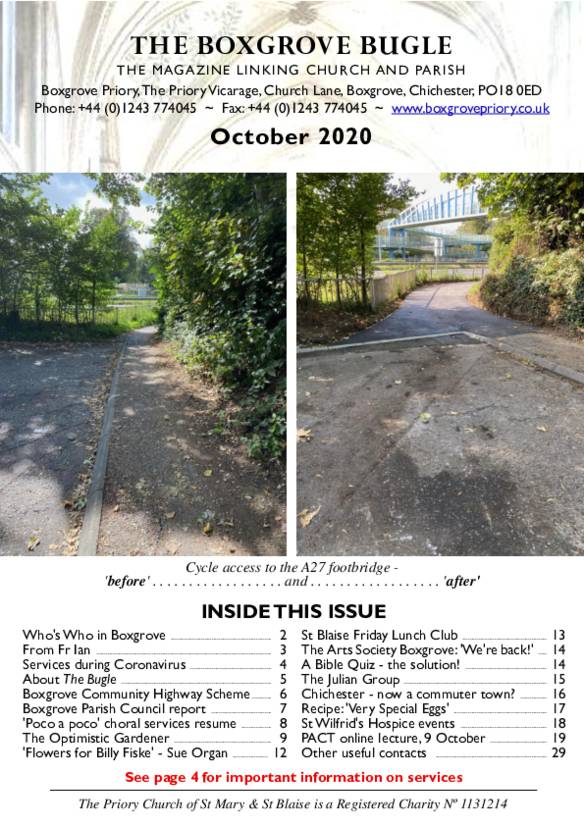 Boxgrove Bugle Oct 2020