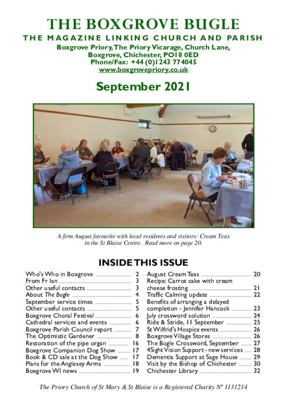 Boxgrove Bugle Sep 2021