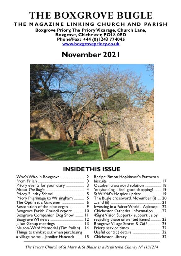 Boxgrove Bugle Nov 2021