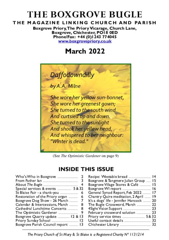 Boxgrove Bugle Mar 2022