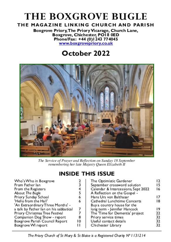 Boxgrove Bugle Oct 2022