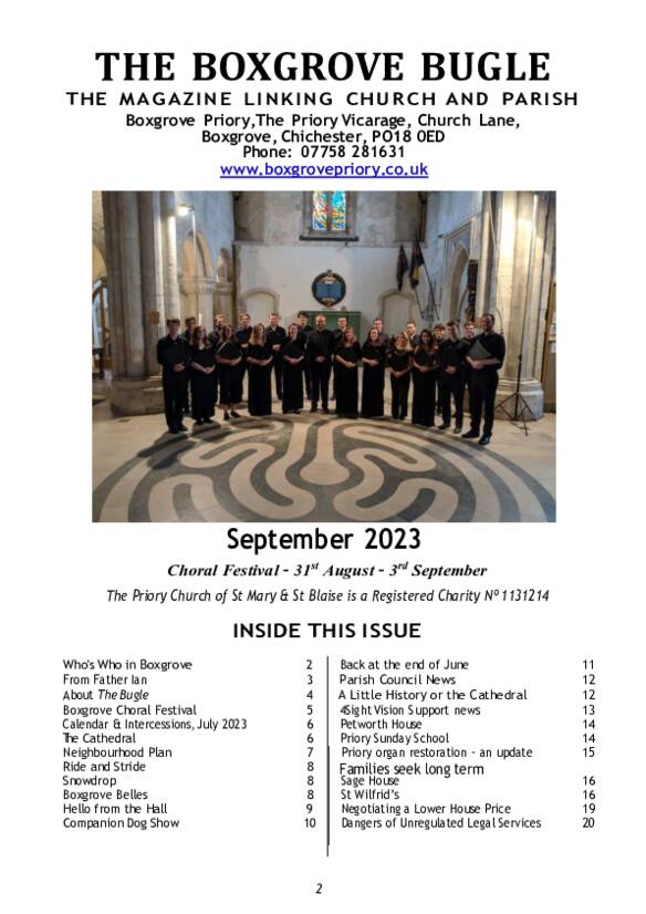 Boxgrove Bugle Sep 2023